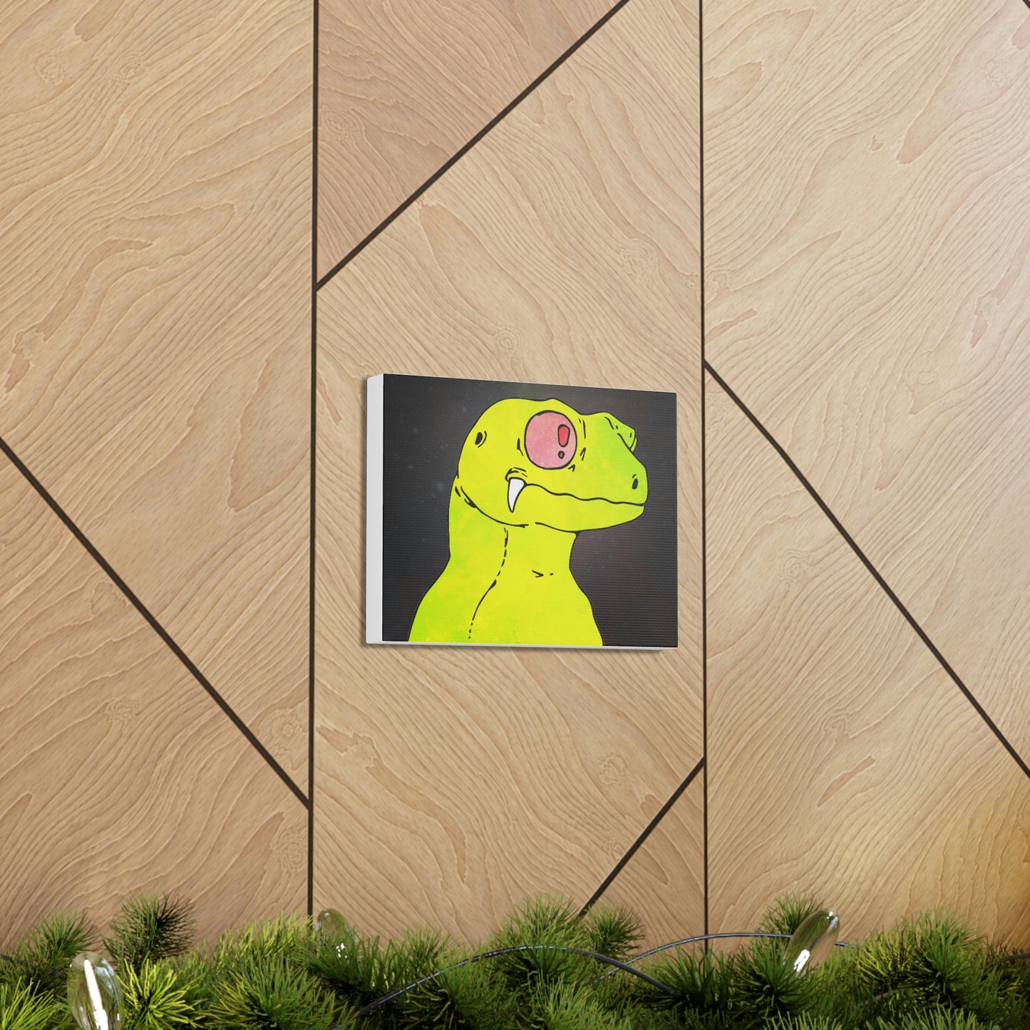 Galactic Gecko Canvas Gallery Wrap